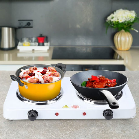 Double Electric Stove | Dual Hot Plate Cooker | Twin Coil Electric Cooking Stove