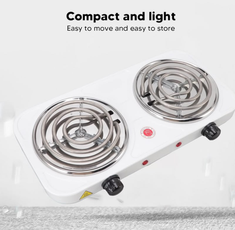 Double Electric Stove | Dual Hot Plate Cooker | Twin Coil Electric Cooking Stove